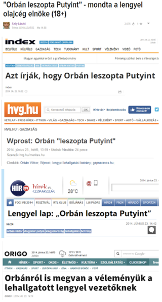 Illustration for article titled Na, melyik online lap nem írta címbe a "leszopta" szót?